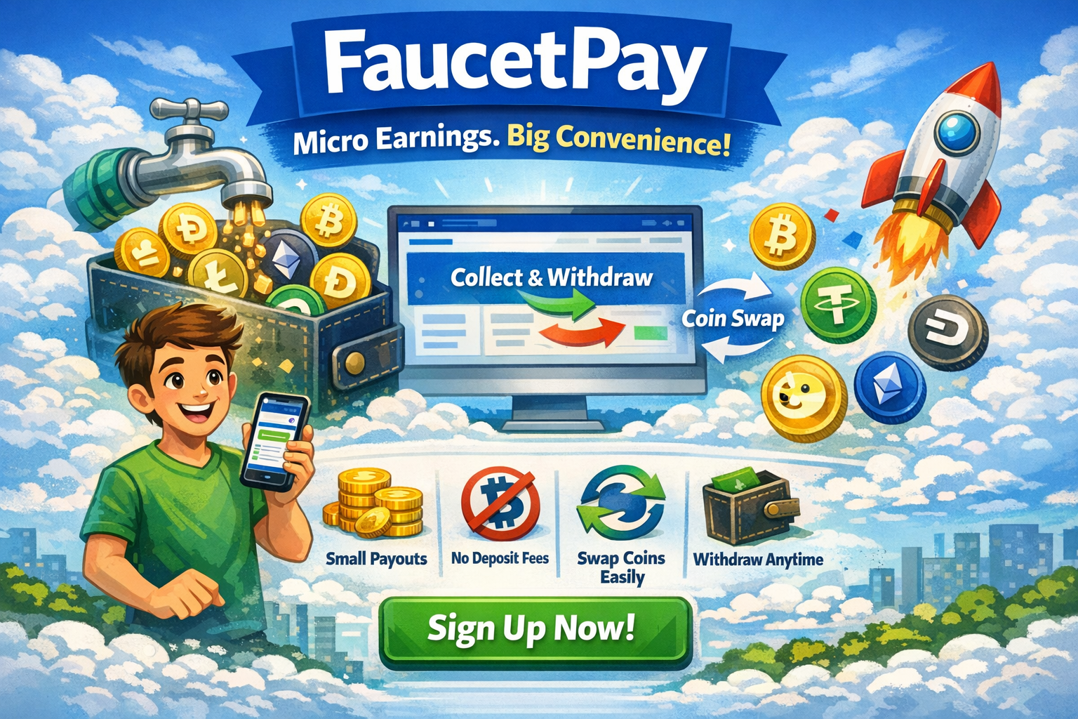 💸 FaucetPay – One of the Most Practical Crypto Micro Wallets for Faucet and Free Crypto Users